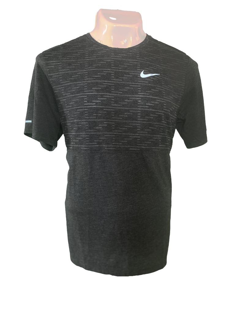 Playera Nike Running DRI-FIT Negro/gris