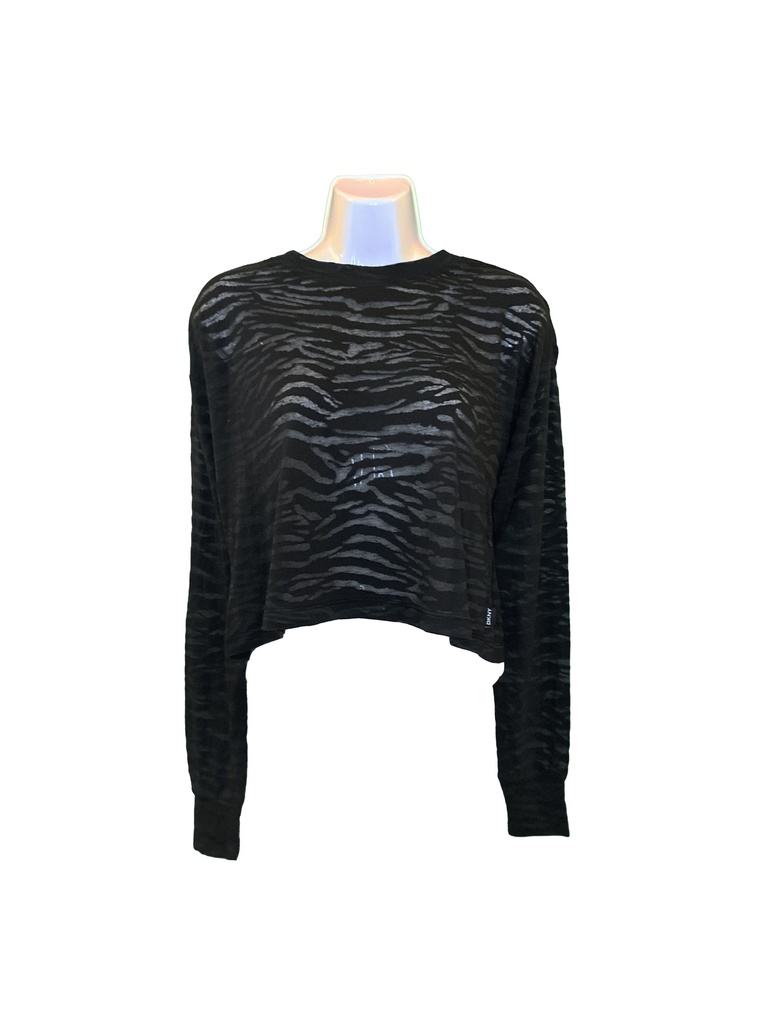 Blusa DKNY Sport Tiger Print Oscuro
