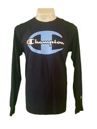Playera Champion manga larga azul navy